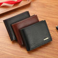Pu Men'S Leather Wallet Versatile Large Capacity Multi Card Casual Men'S Wallet Material Short Men'S Wallet for Daily Use Travel Business Occasions Gift For Men Organizing Cards And Cash.