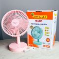 JOYKALY (জয়কলি) YG-735/ 717 Rechargeable 2400mAh Lithium Battery Strong Wind Portable Desk / Table Fan.