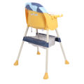 Baby Height Chair Baby Dining High Chair PU Cushion Slip Resistant Multifunctional for Home. 