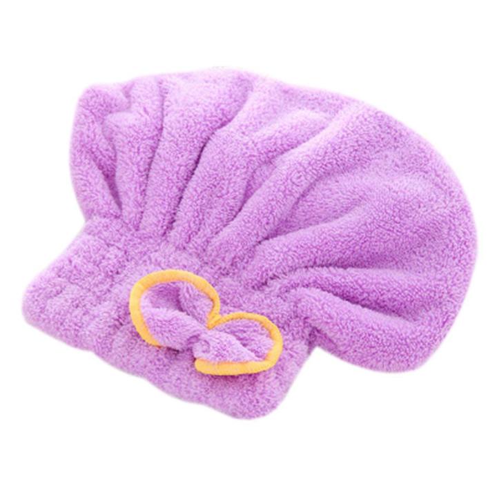 Quick-drying Hair Drying Hat Head Wrap Cap Bathing Super Absorbent Shower Cap