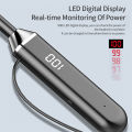 【FUPANG】Wireless Bluetooth headphone Magnetic neckband earphones low lantancy sport display headset with mic.