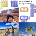 4PCS Emergency Survival Whistle Emergency Whistle,Blue.