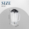 Spare Jug for Blender Replacement Part Transparent 2L Capacity Blender Spare Compatible for SILVER Blender.