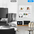 Pegboard Combination Wall Organizer Kit and Accessories,Wall Mount Display Peg Board Panel Organizer and Storage for Home Office. 