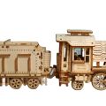 3D Puzzles Movable Classic Steam Train,Car,Jeep,Truck Assembly DIY Toys Gift for Child Adult Wooden Model Building Blocks Kits MuXiaRe.