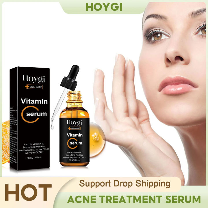 Vitamin C Serum Acne Pimple Removal Smooth Wrinkle Tighten Lift Fade Acne Marks Anti Aging Repair Moisturizing Whitening Essence