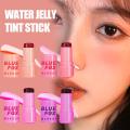 Milk Jelly Blush Stick Sheer Lip Cheek Stain Cheek Tint Buildable Watercolor Finish Makeup Blush for All Skin Tones X8P8.