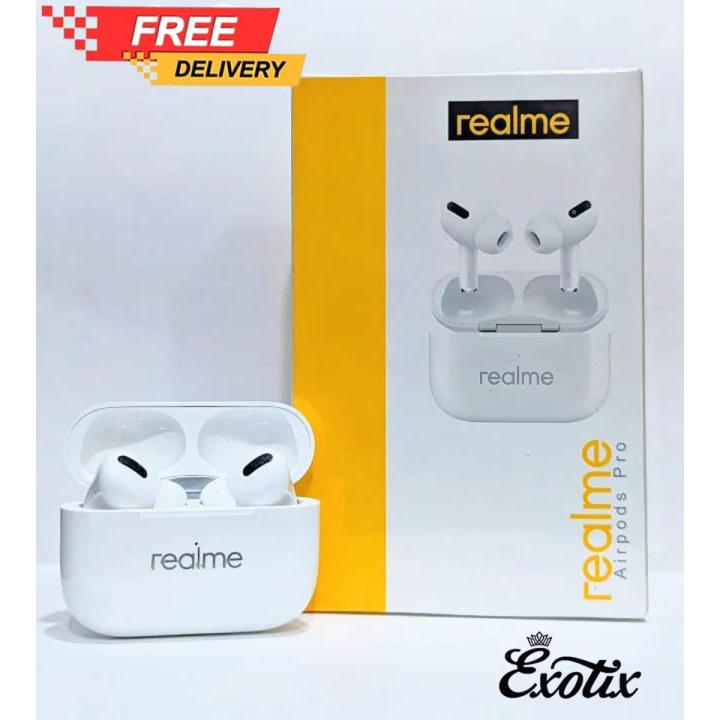 Realme Airpods Pro Tws Wireless Earubuds - Bluetooth Headphone - Exotix