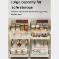 Qiunery Pull Out Cabinet Organizer, Pull Out Organizer With Nano Adhesive, Slide Out Pantry Shelves, Kitchen Cabinet Pull Out Shelves For Bathroom, Office. 