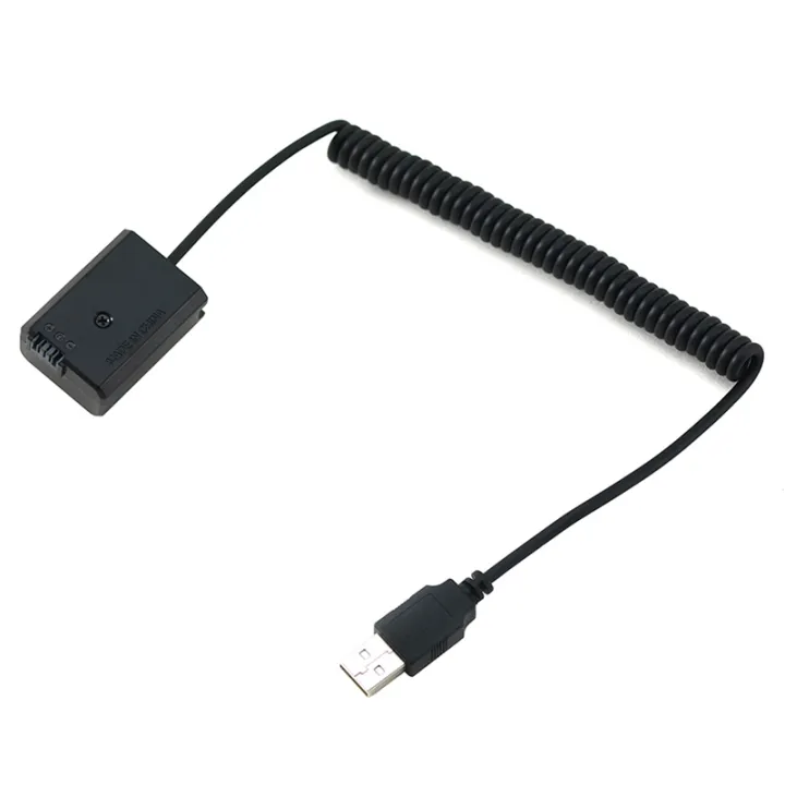 BRADOO%205X%20USB%20Charging%20Cable%20NP-FW50%20Dummy%20Battery%20Spring%20Wire%20for%20Sony%20A7%20A7R%20A7S%20A7M%20A7II%20A7S2%20A7M2%20A7R2%20A6500%20DC%20Coupler%20-%20Image%203