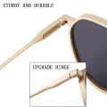 Vintage Punk Sunglasses For Men 2023 Retro Oval Steampunk Round Shades Luxury Lunette De Soleil Homme Gafas De Sol Hombre Lentes.