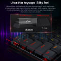 Top Pro K626P-KBS RGB Super slim Mechanical Gaming Keyboard USB Support Bluetooth wireless 2.4G 78 Keys for Compute. 
