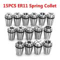 Nax 15Pcs Er11 Precision Spring Collet Set Milling Lathe Cnc Chuck Bit Holder Tool.