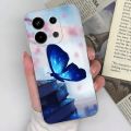 Phone Case For Xiaomi Redmi Note 13 4G Back Cover Cute Cat Shockproof Transparent Silicone Matte TPU For Redmi Note 13 Pro Funda.
