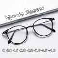 Fashion Trendy Near Sight Eyeglasses New Unisex Round Polygon Glasses Ultralight Anti Blue Light Finished Myopia Glasses. 