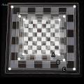 Glass Chess Game Elegant Classic Strategy Game for Festival Gift Interaction. 
