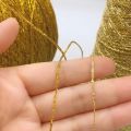 50g Fine Gold Silver Metallic Yarn Sparkly Crochet Metallized Threads Yarns for Hand Knitting DIY Needlework. 