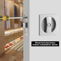 Bed/Bath Pocket Door Lock Silver Door Lock Metal Door Lock Satin Nickel Contemporary Privacy Square Pocket Door Hardware, Sliding Pocket Door Latch.