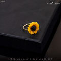 Glam Touch Premium Sunflower Jewelry Set. 