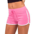 Women Ladies Pants Gym Yoga Mini Shorts Striped Dance Sport Fitness Stretch 6-20.