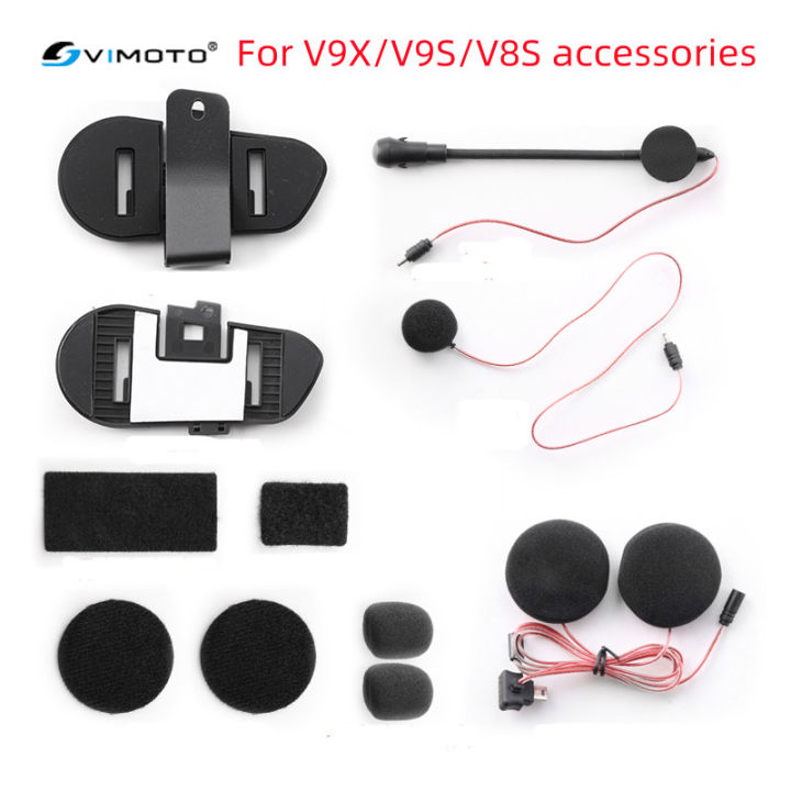 Original Audio Mic Kit for Vimoto V8S V9S V9X Helmet Intercom Headset Base Microphone Accessories