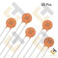 25Pcs 10pF Ceramic Capacitor 10pF 50v Ceramic Disc Capacitor. 