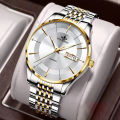 Watch men's double calendar Shein TEMU Douyin Kuaishou with a drop shipping foreign trade waterproof simple fashion watch.
