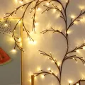 PVC LED Vine Lights High Brightness Flexible Artificial Plant Tree Branch Home Decoration Ornament For Room Wall Decoration. 