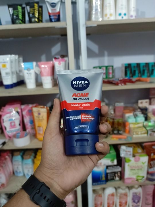 Nivea Men Acne Oil Clear Face Wash from Thailand- 100g