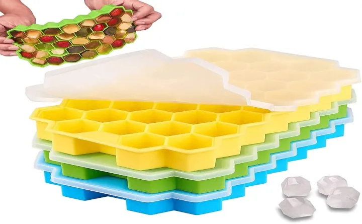Ice%20Cube%20Tray%20with%20Silicon%20Ice%20Mold%20Trays%20Flexible%20Silicone%20Honeycomb%20Design%2037%20Cavity%20Ice%20Cube%20Tray%20with%20Lid%20Multicolor%20-%20Image%204