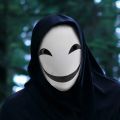 Cosplay Kagetane Hiruko Burakku Buretto Full Face Anime Black Bullet Smile Mask Facepiece Headgear Masks Halloween Gift Props.