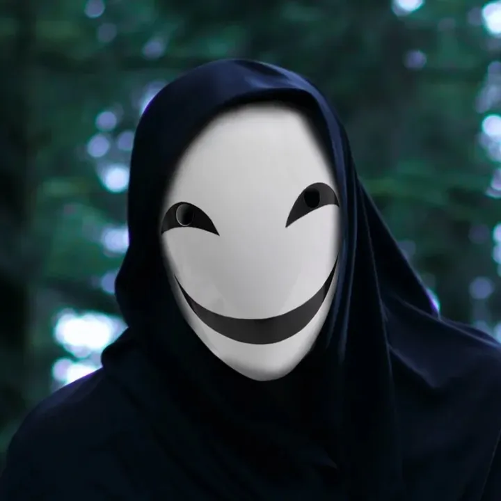 Cosplay%20Kagetane%20Hiruko%20Burakku%20Buretto%20Full%20Face%20Anime%20Black%20Bullet%20Smile%20Mask%20Facepiece%20Headgear%20Masks%20Halloween%20Gift%20Props%20-%20Image%202