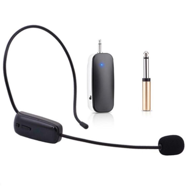 ARELENE New 2 in 1 Handheld UHF Wireless Microphone Professional Head-Wear Mic Volume Amplifier for Speech Teaching