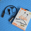 Recrsi Heavy Bass Neckband [-200 ঘন্টা চার্জিং ব্যাকআপ ] RE-NY060 Wireless Bluetooth Neckband Digital Display Long Battery fast charging support. 