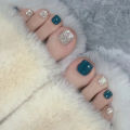 【The Edge of Beauty】New UMMER 24 Feet Nail Feet Nail Tip Finihed Product Wholeale Toenail Nail Patch Nail ticker Fake Nail Tip.
