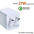 mi 27W Super-fast 3A Mobile Charger (White). 