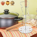 Aluminum Waffle Mold Swedish Rosette Maker Timbale Rosettes Cookie Mold with Handle. 