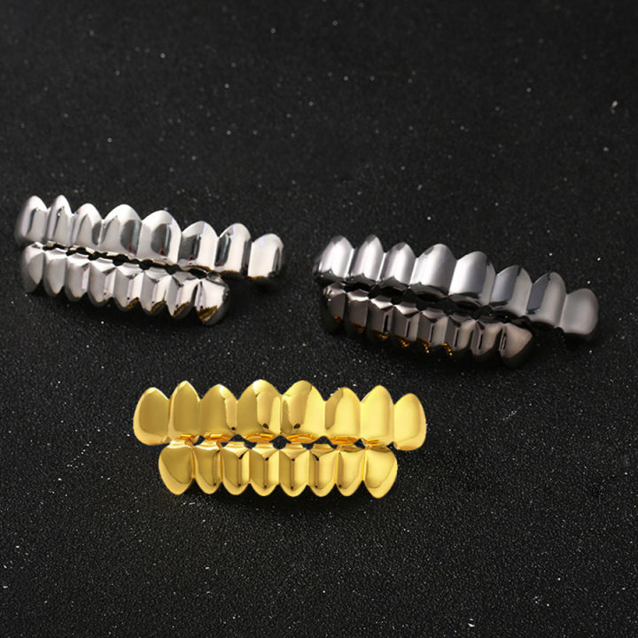Teeth%20Grillz%20Set%20For%20Unisex%20Top%20Bottom%20Mouth%20Gold%20Silver%20Color%20Teeth%20Grills%20Tooth%20Caps%20Removable%20Dental%20Fashion%20Jewelry%20-%20Image%203