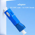 SC Male To LC Female Single Mode Fiber Optic Hybrid Optical Adaptor Converter. 