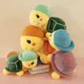 Super cute cartoon hated turtle plush toy doll cute sea animal big-eyed turtle doll pillow rag doll.
