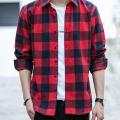 Black & Red Small Check Shirt For Men - Shirt For Men.