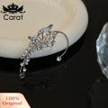 Carat Ear Bone Clip Lustrous Butterfly Inlaid Rhinestone Wrap Around Ear Earrings. 