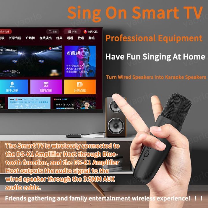 VAORLO%20DS-K1%20Karaoke%20Companion%20Microphone%20Bluetooth%205.3%20Moving-Coil%20KTV%20DSP%20Mixer%20System%20For%20Wired%20Speaker%20Amplifier%20Stereo%20Car%20-%20Image%202