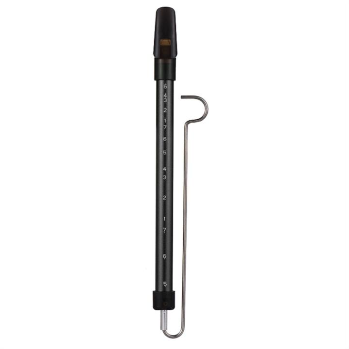 1 PCS Metal Slide Whistle Scale Sliding Flute with Steel Sliding Rod Musical Instrument Toy Metal Flute for Children Flute (Black)