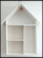 Premium Quality House Model Wall Shelf Wall Décor (H-18”L-10” Depth- 2.5” 4 Shelve Usable) Waterproof. 