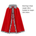 Adult Kids Cape King Prince Cosplay Costume Crown Shawl Parent-child Activity Party Performance Costume Halloween Cloak. 