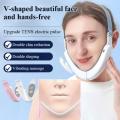 Ems Massager Double Chin V-line Lift Up Belt Led Slimming Stimulator Light Vibration Face Blue Device Face Lifting B2z7.