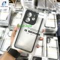 Xiaomi Redmi Note 14 4G Transparent Anti Yellow Q Series PC TPU Hybrid Bumper Slim Phone Case For Xiaomi Redmi Note 14 Back Cover. 