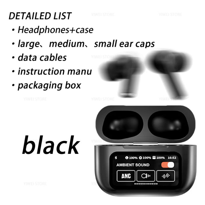 New%20LED%20Touch%20Screen%20Earbuds%20A9%20Pro%20Wireless%20Bluetooth%20Headphones%20Original%20Earphone%20ANC%20Noise%20Reduction%20Headset-Alpha%20Bridge%20-%20Image%208
