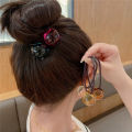1PC Cute Kawaii Fairy Ponytail Rubber Ties Rope Korean Transparent Color Single Big Ball Simple Elastic Hair Band For Girl Children. 